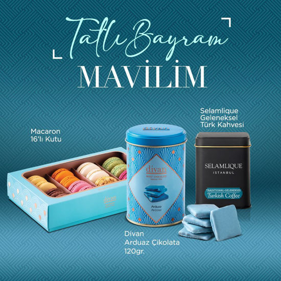 Tatli Bayram Mavilim Hediye Seti Divan Pastaneleri